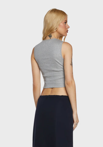 Monlo Vest Top - Gray