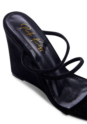 Runway Results Wedge Heels-Black