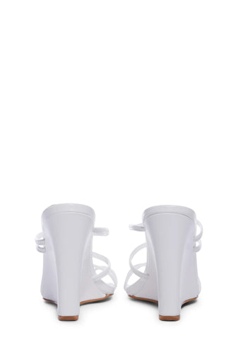 Runway Results Wedge Heels- White
