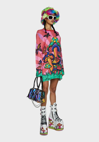 Burst Of Nature Oversized Sweatshirt