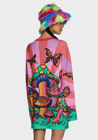 Burst Of Nature Oversized Sweatshirt