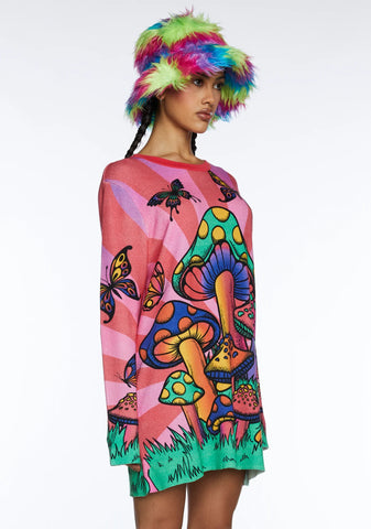 Burst Of Nature Oversized Sweatshirt