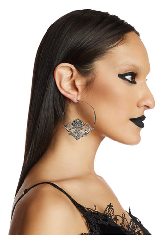 On Wings Hoop Earrings