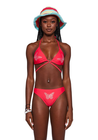 Y2K Strappy Bikini Top