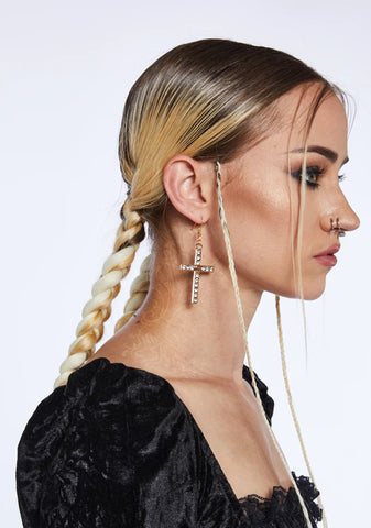 Heavenly Haven Cross Earrings