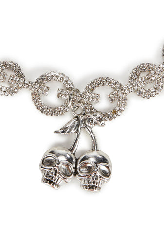 Demonic Chance Skull Choker