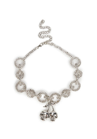 Demonic Chance Skull Choker