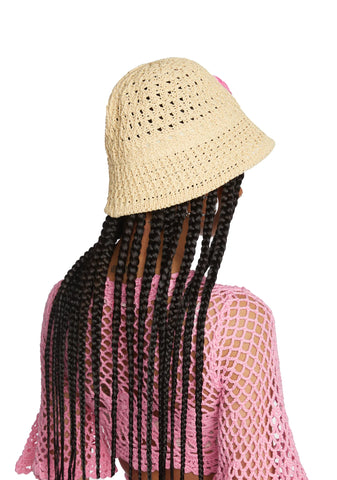 Blossom Blush Crochet Bucket Hat