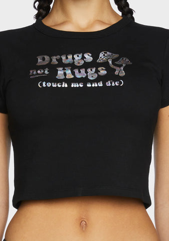 No Hugs Club Baby Tee