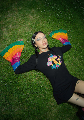 Messing With Magic Bell Sleeve Dress