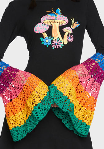 Messing With Magic Bell Sleeve Dress