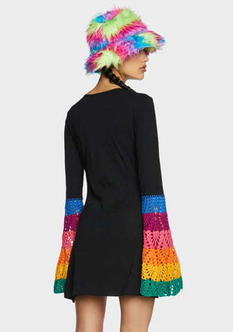 Messing With Magic Bell Sleeve Dress