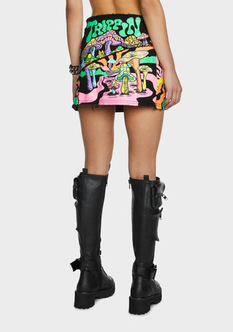 Technicolor Trip Mini Skirt
