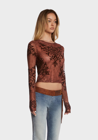 Nia Mesh Top