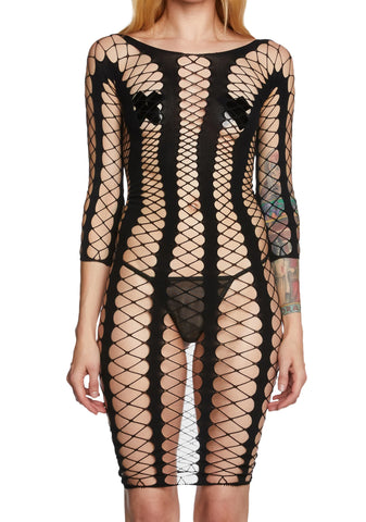 Killer Moves Fishnet Dress