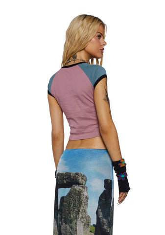 Shinjuku Graphic Tee - Rose