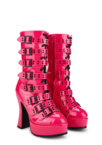 Pink 557-Melinoe Heeled Boots