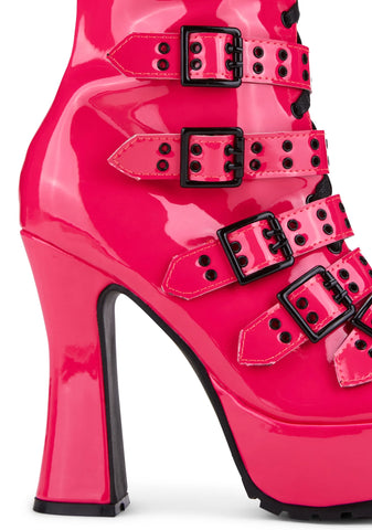 Pink 557-Melinoe Heeled Boots
