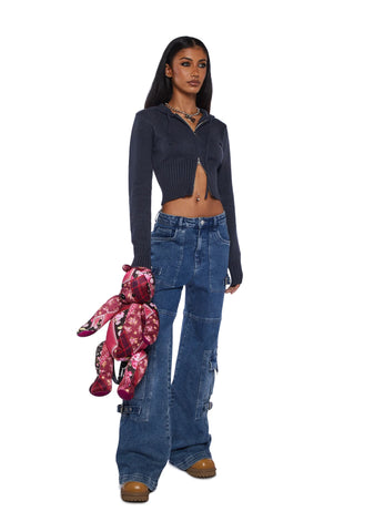 Desiree Knitted Hooded Cardigan