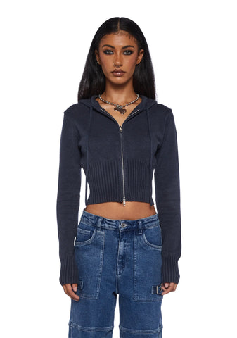 Desiree Knitted Hooded Cardigan