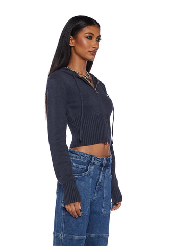 Desiree Knitted Hooded Cardigan