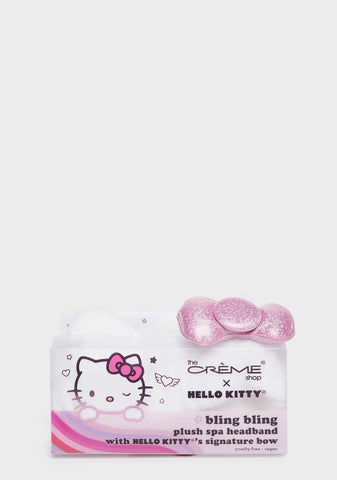 Hello Kitty Y2K Bling Bling Plush Spa Headband