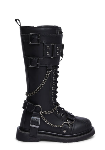 Bolt-415 Unisex Knee High Boots