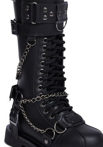 Bolt-415 Unisex Knee High Boots