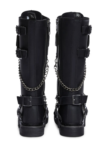 Bolt-415 Unisex Knee High Boots
