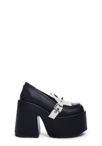 Camel-58 Platform Oxfords