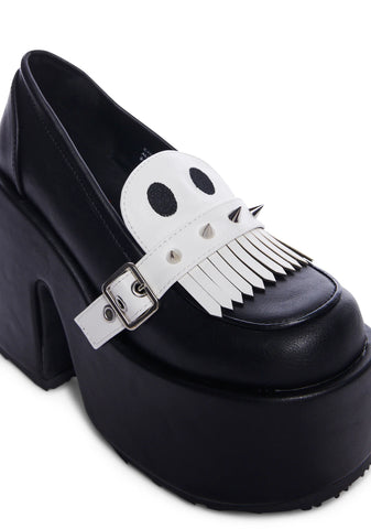 Camel-58 Platform Oxfords