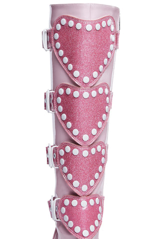 Shaker-210 Platform Boots - Pink