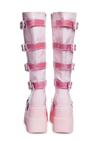 Shaker-210 Platform Boots - Pink
