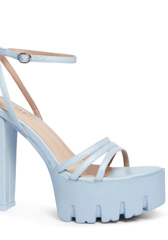 Caria-1 Block Heels - Blue