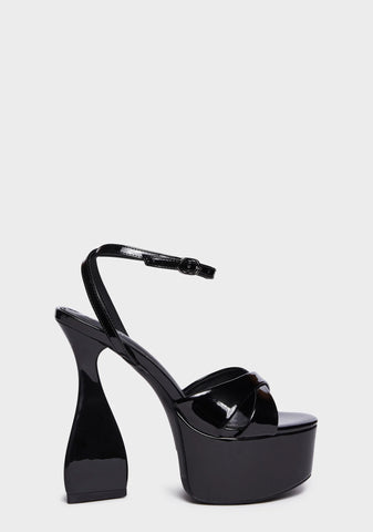 Nathalia-1 Block Heels - Black