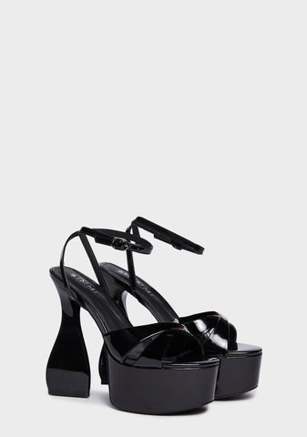 Nathalia-1 Block Heels - Black
