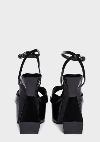 Nathalia-1 Block Heels - Black