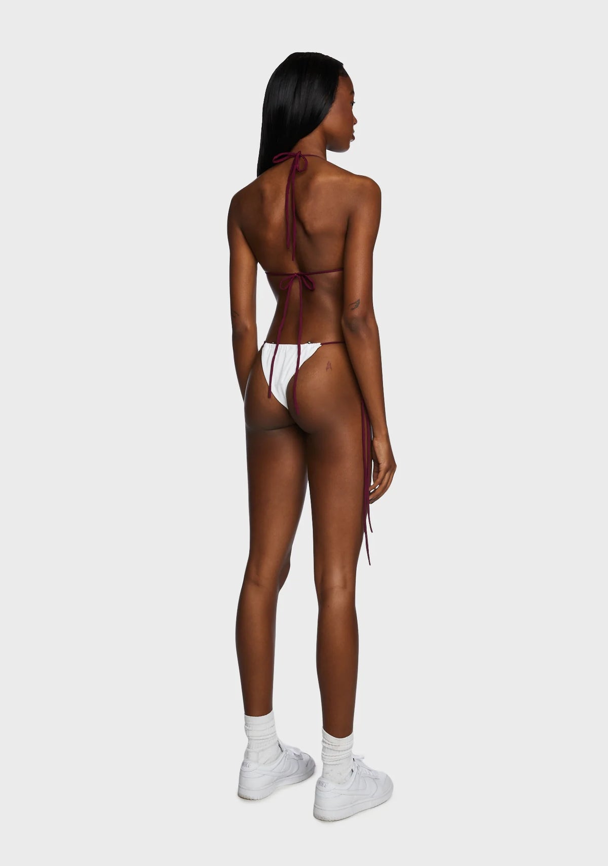 Tahiti Sunrise Bikini Set - White/Brown