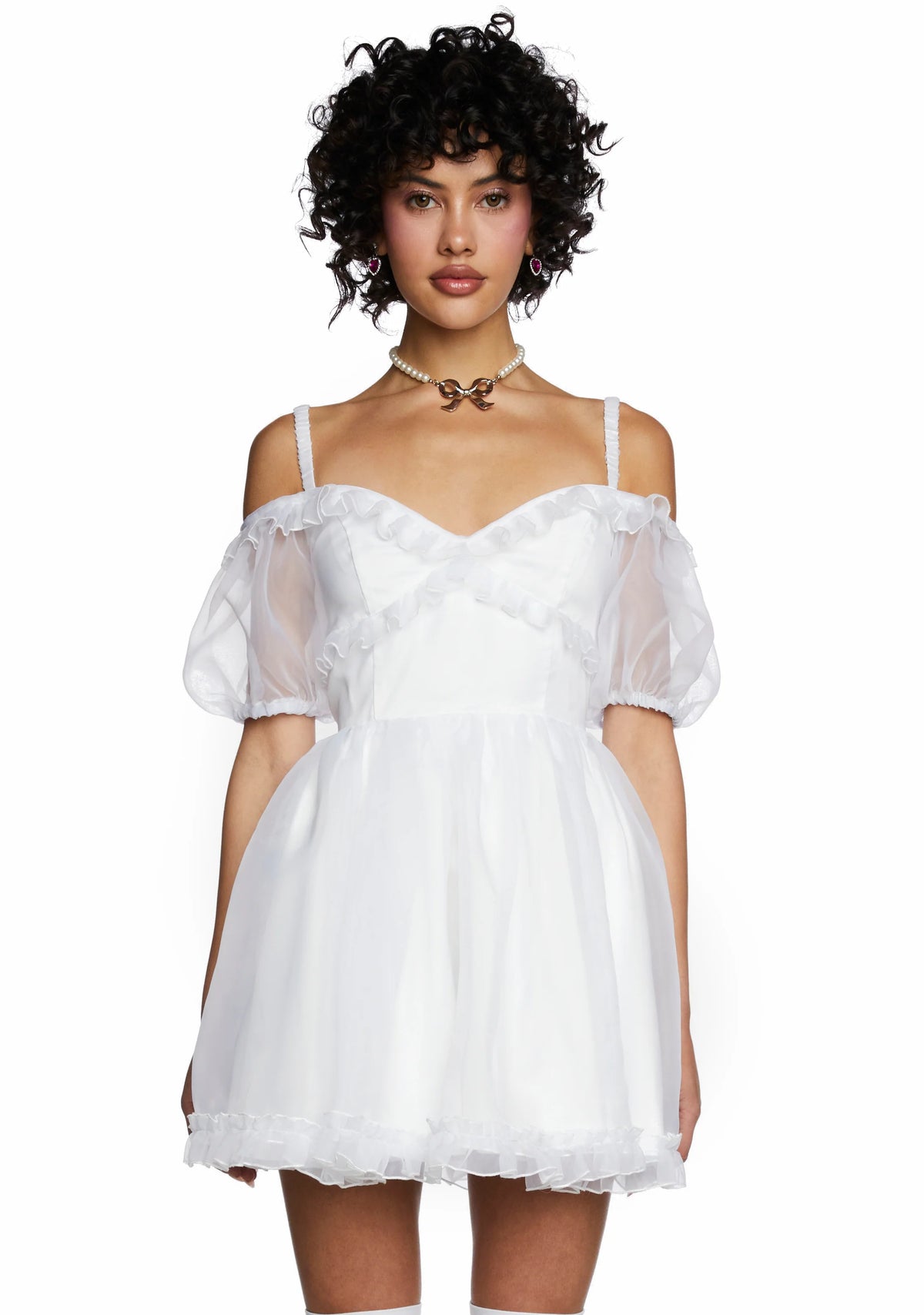 Sense N' Sensibility Mini Dress - White