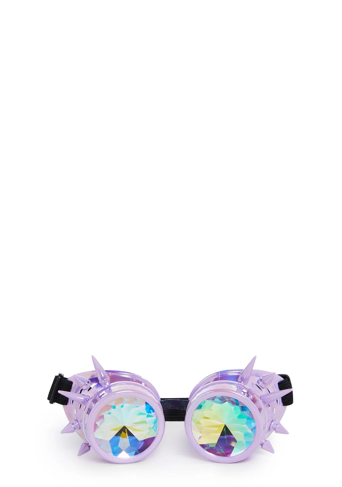 Kaleidoscope Eyes Spiked Goggles - Light Purple