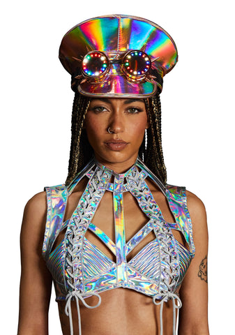 Infinite Illusion Light Up Goggle Hat - Rainbow