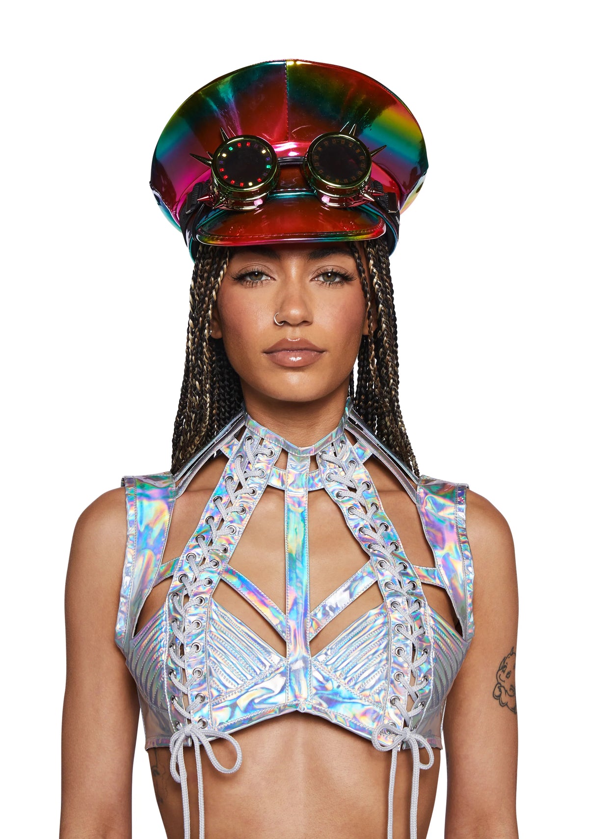 Infinite Illusion Light Up Goggle Hat - Rainbow