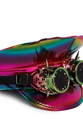 Infinite Illusion Light Up Goggle Hat - Rainbow