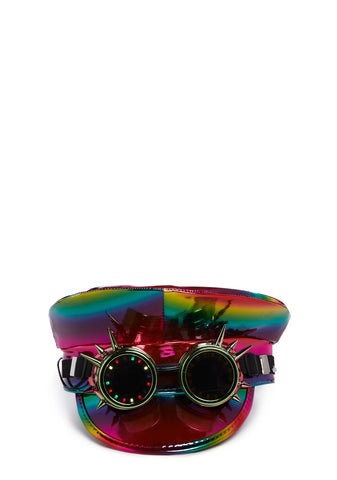 Infinite Illusion Light Up Goggle Hat - Rainbow