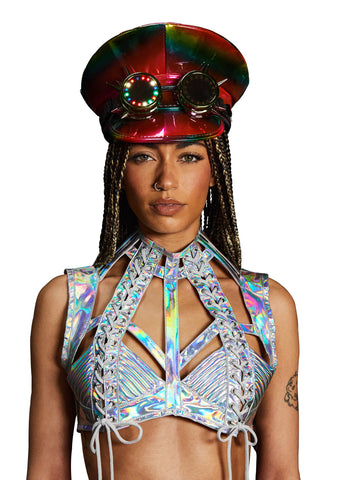 Infinite Illusion Light Up Goggle Hat - Rose Gold