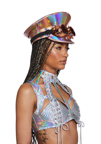 Infinite Illusion Light Up Goggle Hat - Rose Gold