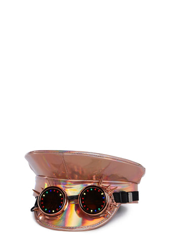 Infinite Illusion Light Up Goggle Hat - Rose Gold