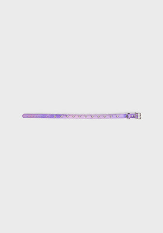 Purple Rainbow Spike Choker