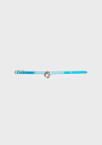 Blue Rainbow Double Ring Choker