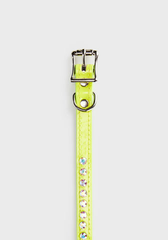 Neon Aurora Rhinestone Choker
